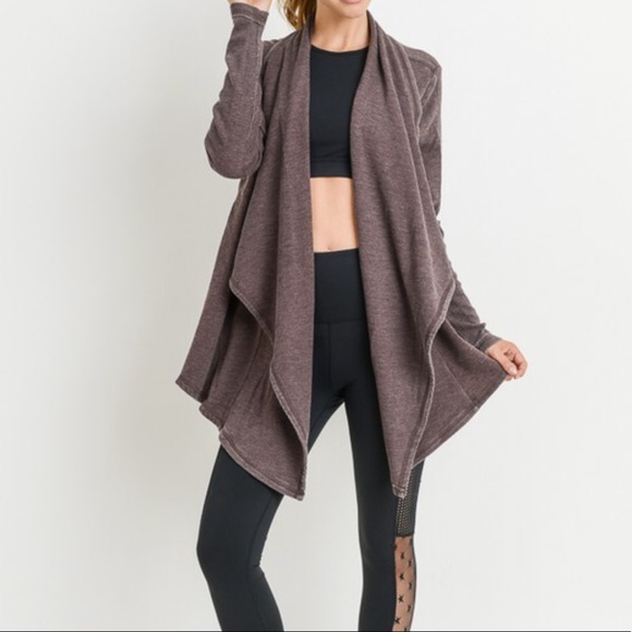 Mineral Washed Hi-Lo Drape Mono B Cardi NWOT - Picture 5 of 5